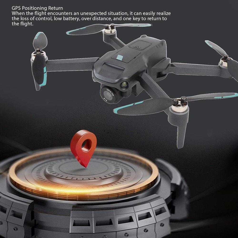 RC Drone Brushless, HD Dual Camera Quadcopter, Obstacle Avoidance LCD Screen Opt