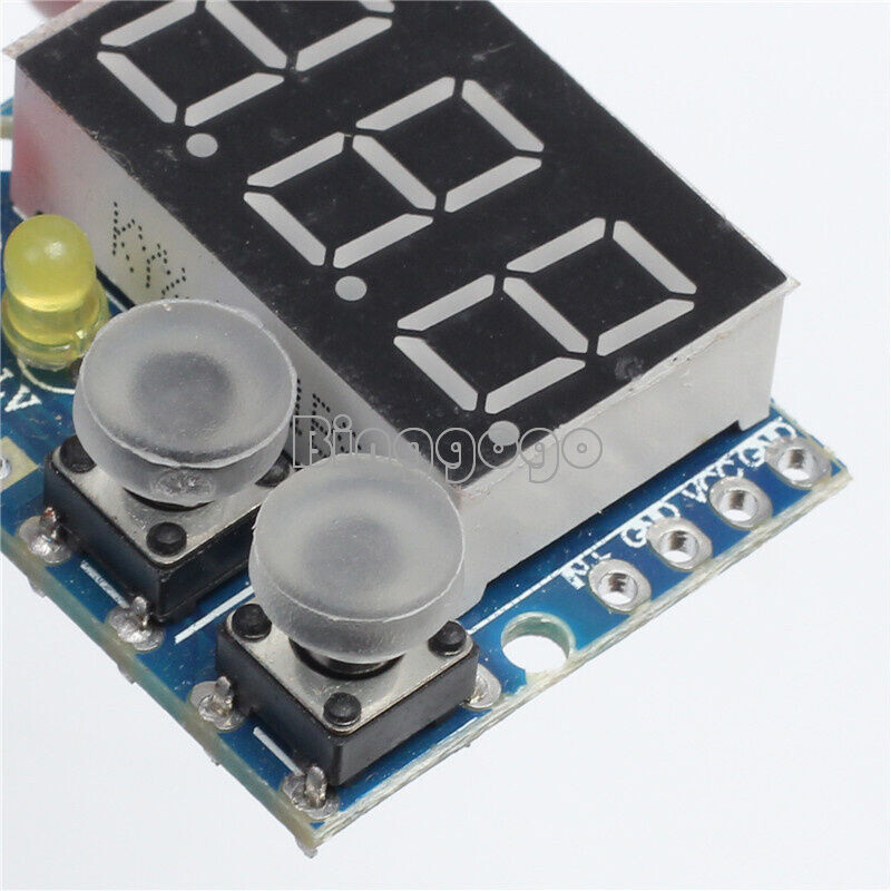 DC 0-99.9V LED Panel Digital Voltmeter w/ Alarm Indicator Red Green Indicator