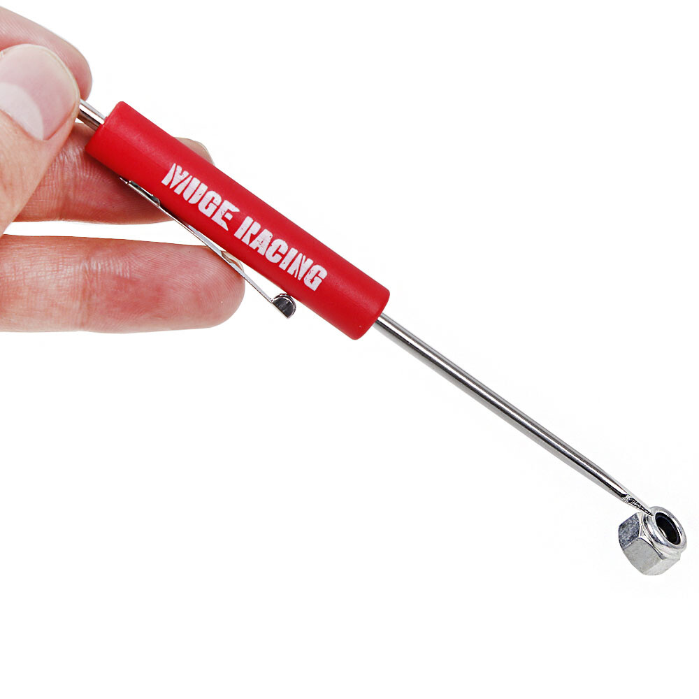 5pcs Mini Pocket Screwdriver Phillips & Flat Head Tip with Magnet and Clip Red