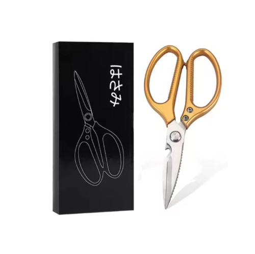 Multi-Function KITCHEN SCISSORS/SHEARS, Heavy Duty, JUMBO Size, GOLD Handle, SK5