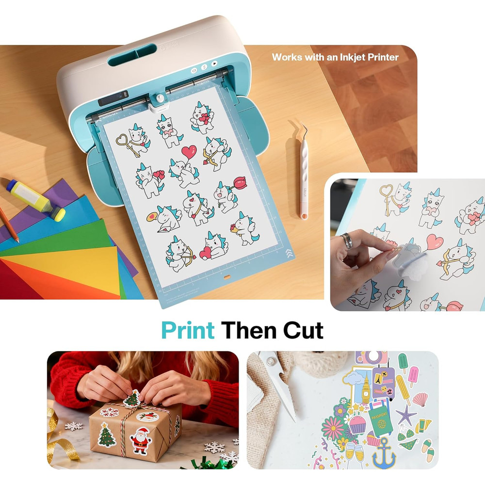 S41 Vinyl Cutter Machine - Portable Vinyl Cutting Machine Creator Bundle with Ca