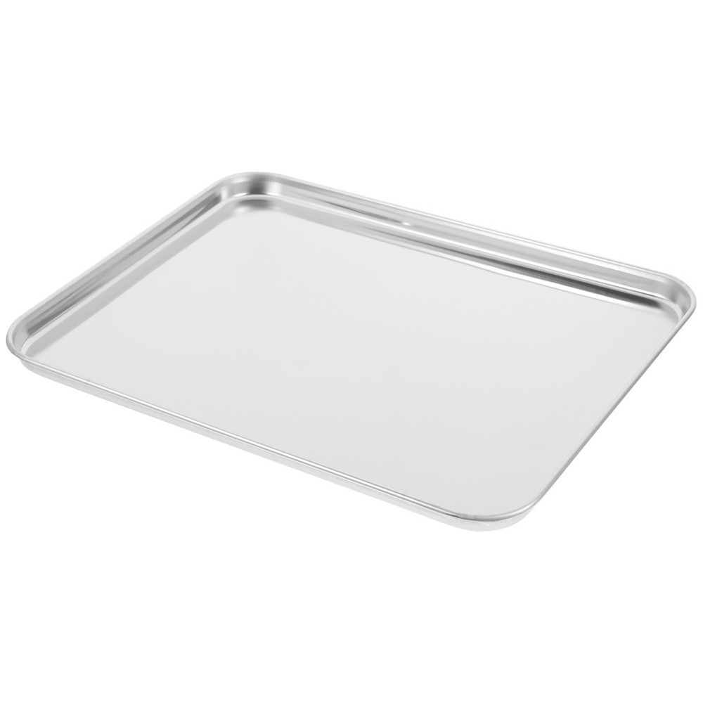 1Pc Large Stainless Steel Baking Tray Rectangular Baking Tray for Restaurant UK