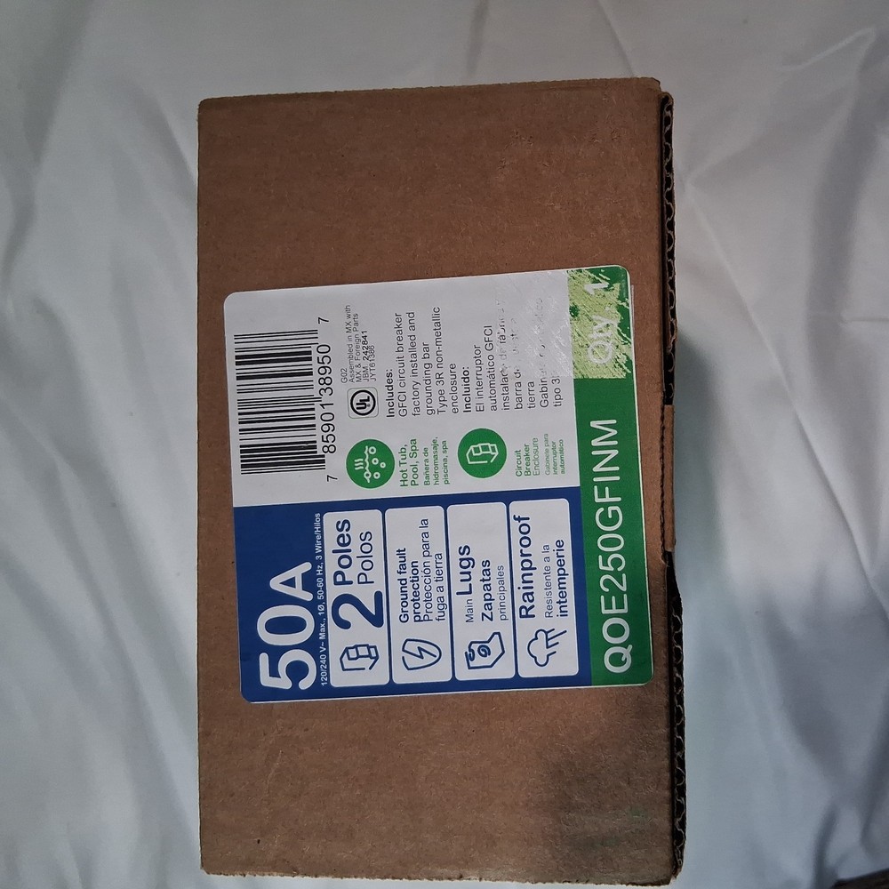 Square D QOE250GFINM 50A Spa Panel Main Lug Load Center