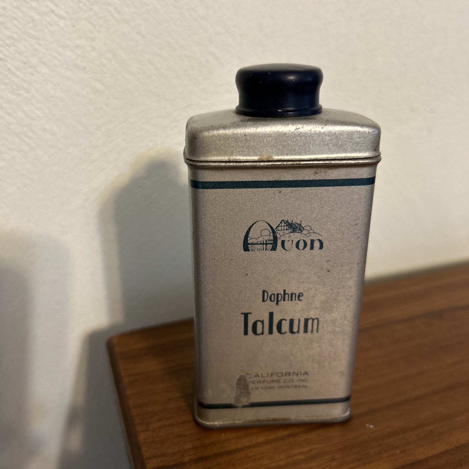 Vintage Avon Daphne Talcum Powder Can, California Perfume Co.