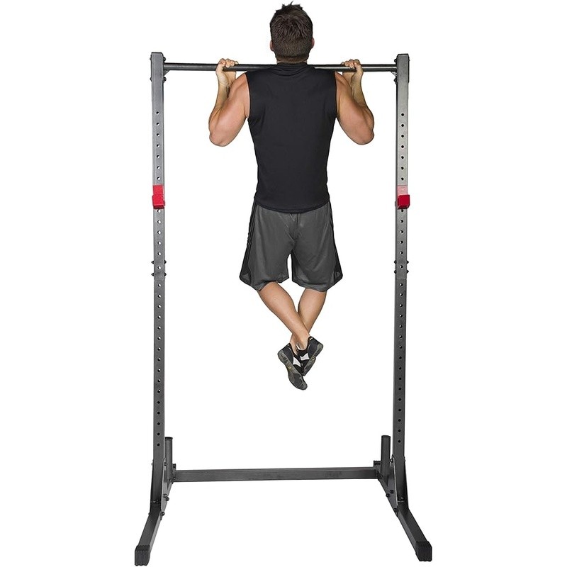 Heavy Duty Power Rack Squat Rack W/ Pull Up Bar & Weight Storage Posts New