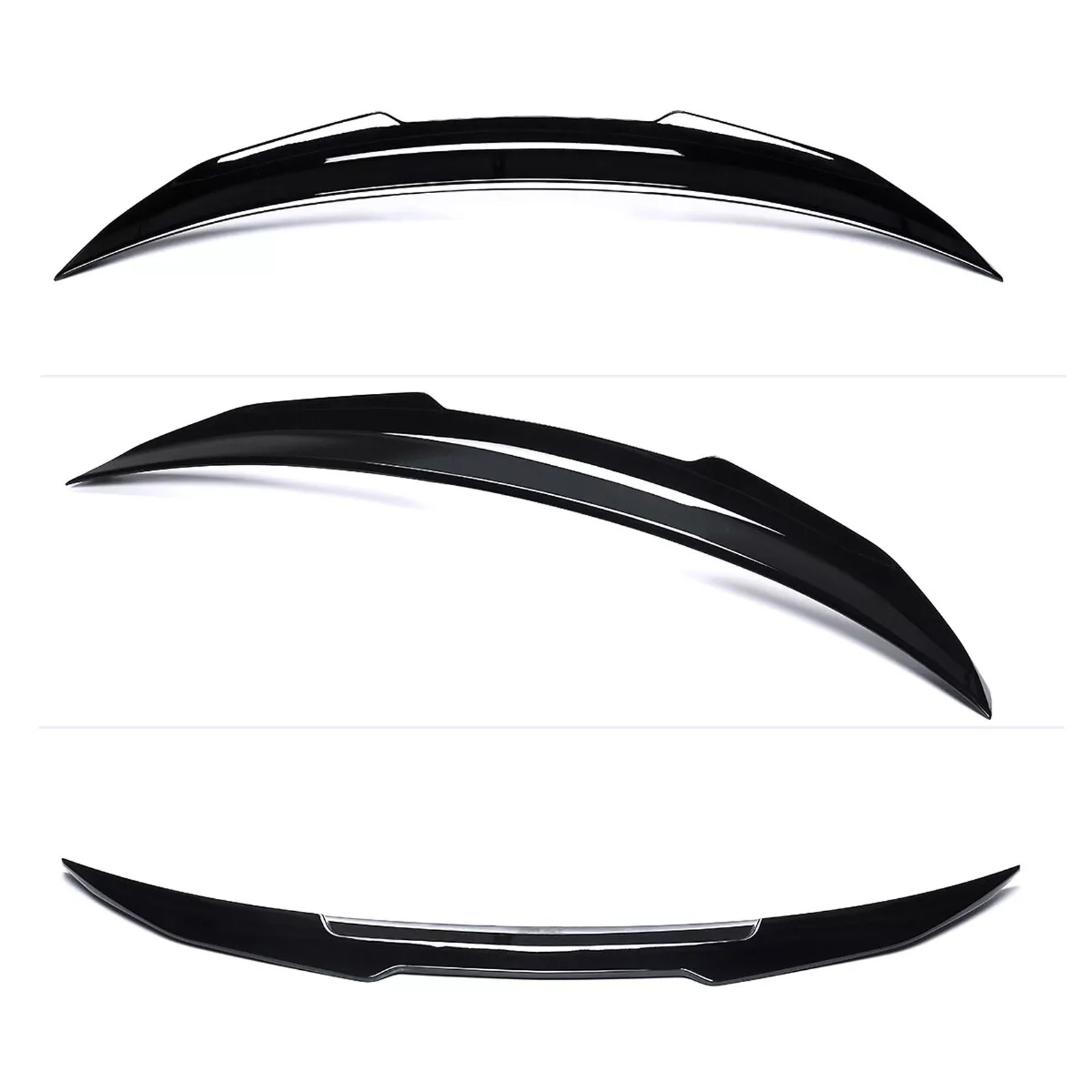 For 2014-24 INFINITI Q50 PSM Style High Kick Rear Trunk Spoiler Wing Gloss Black