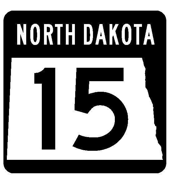 North Dakota State Highway 15 Sticker Decal