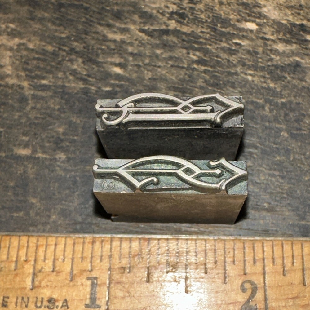 Printing Blocks “ 2 Lead Borders “ Nice Lines!