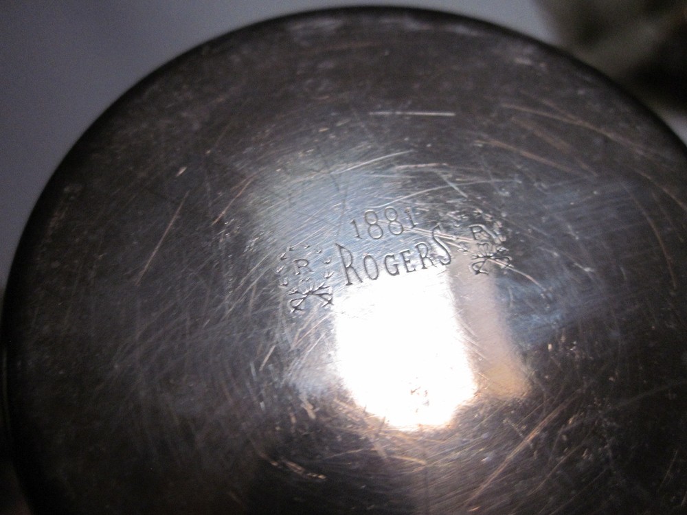 VINTAGE 1881 ROGERS SILVER OVER COPPER CHILDREN'S DRINKING CUP