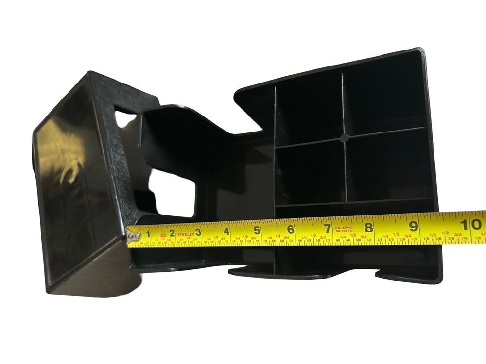 7 Pack Black Plastic Bar Caddy with 6 Compartments Refillable Bar Organizer