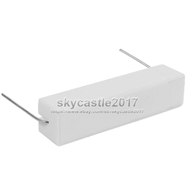 2pcs 1-40ohm 20W 30W Speaker Frequency Divider Crossover Ceramic Cement Resistor