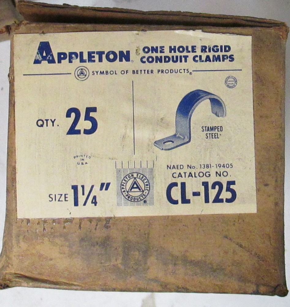 Appleton 1.25" Conduit Clamps CL-125