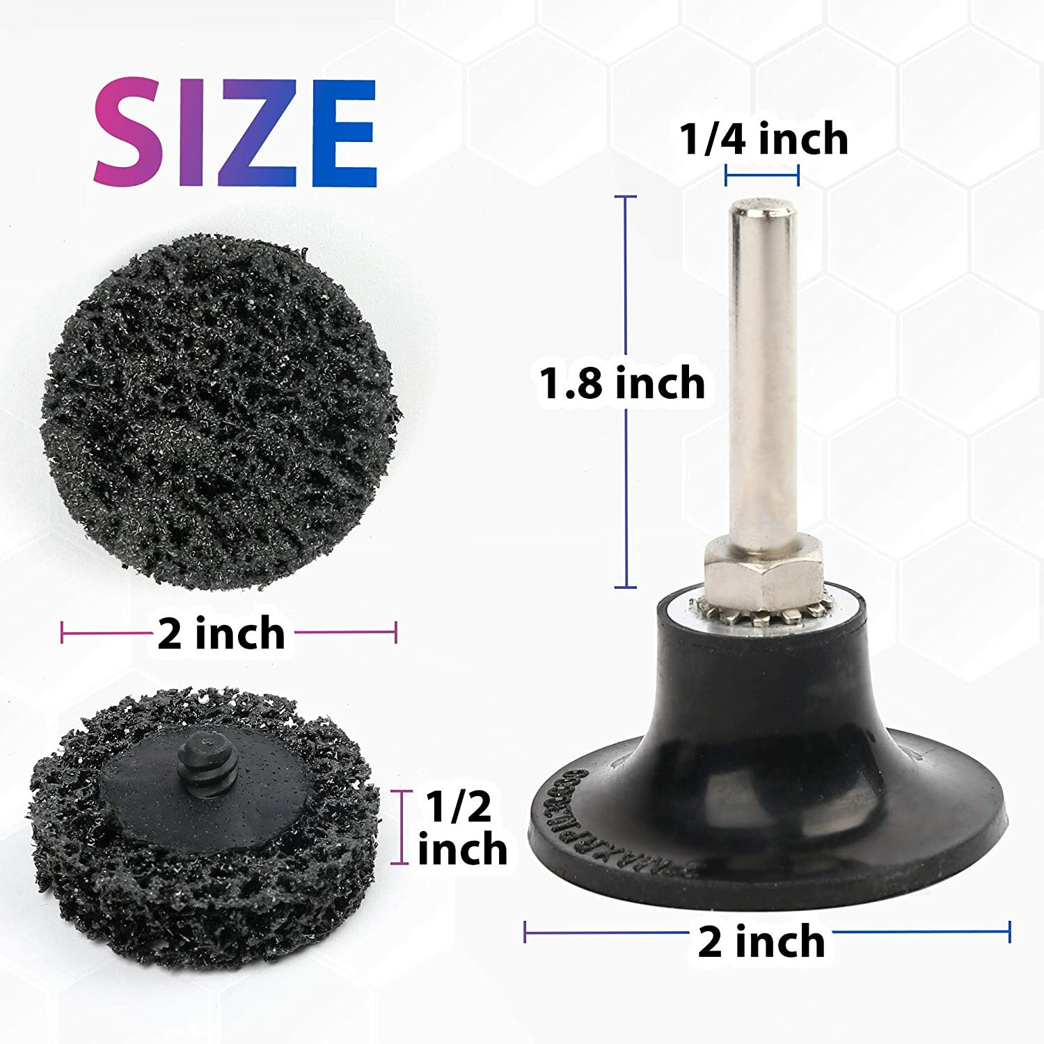 12 PACK 2'' Roloc Strip Disc Wheel Paint Rust Removal Surface Conditioning Discs