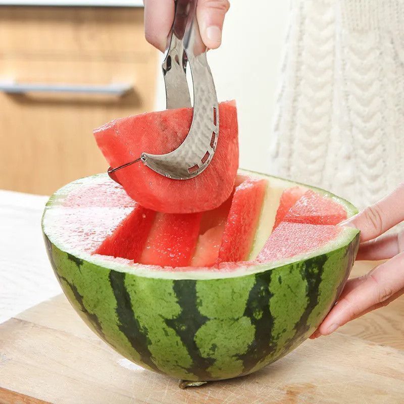 Watermelon Slicer Cutter Knife Server Corer Scoop Kitchen Knife Tools