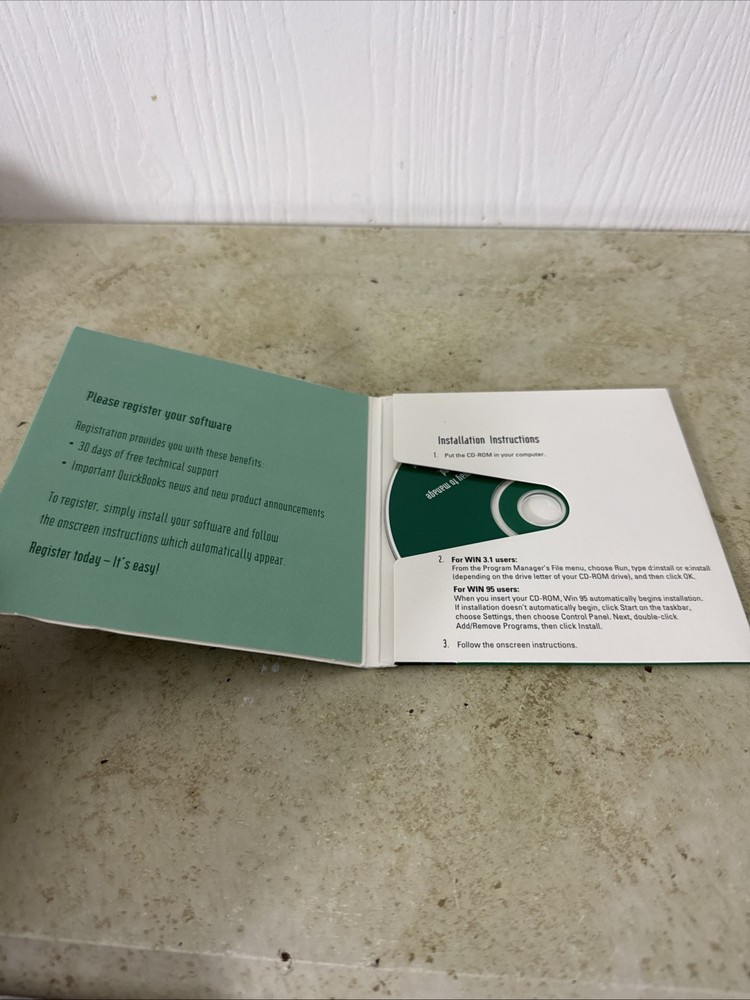 QuickBooks Version 5.0 For Windows