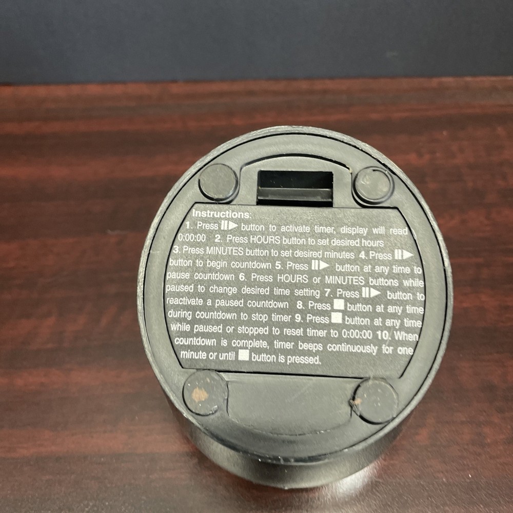 Kitchen Aid Digital Kitchen Timer Black & Chrome Cooks Series - Tested/Working