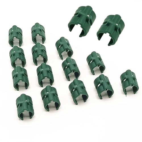 16PCS Greenhouse Shelf Clip Buckles for 0.63 Inch Tube