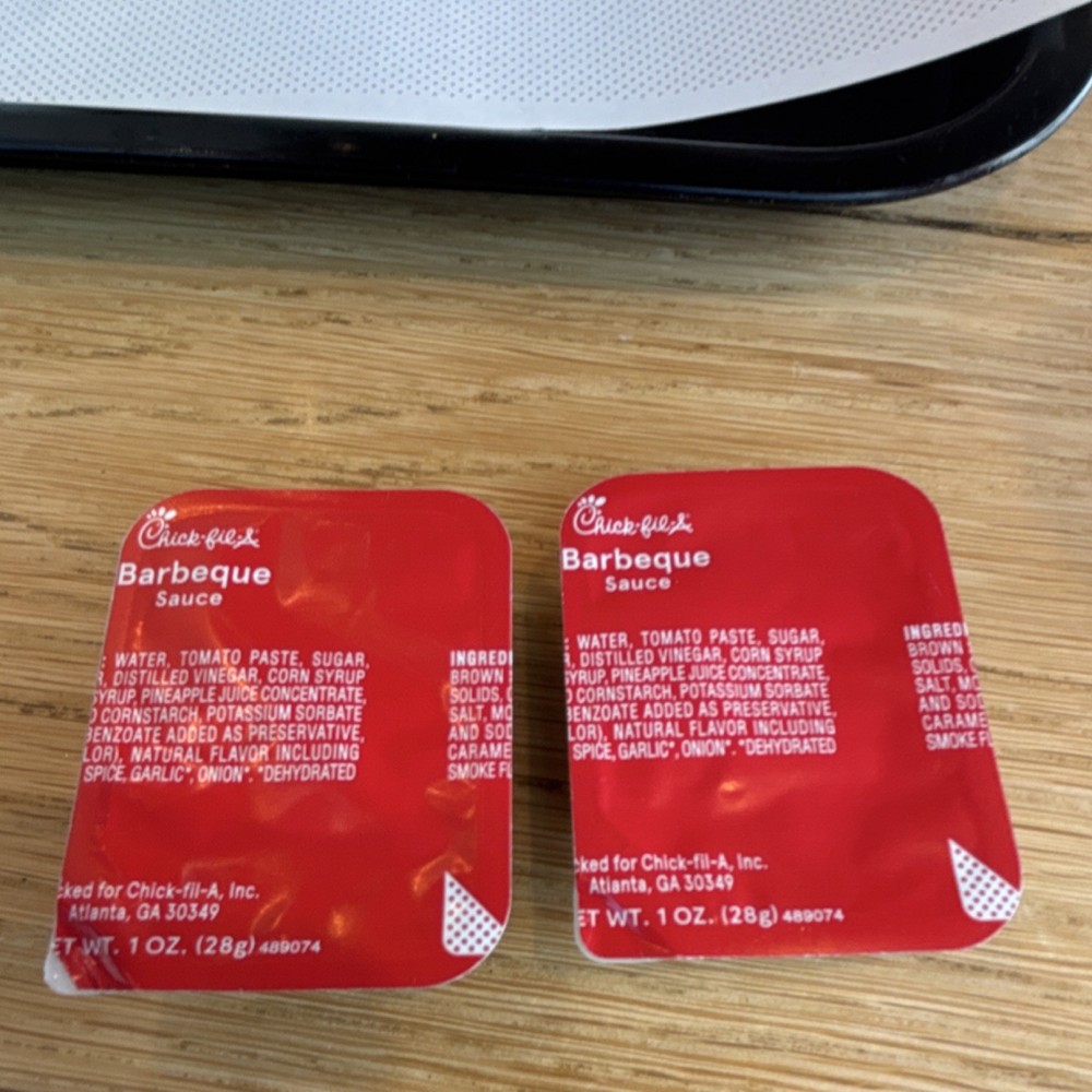 MISPRINTED Chick-fil-A Barbeque Sauce Packets