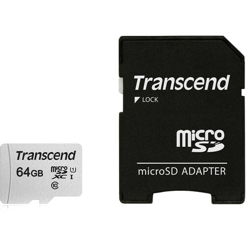 Transcend 64GB Micro SDXC Memory Card for Video & Security Cameras, Smartphone