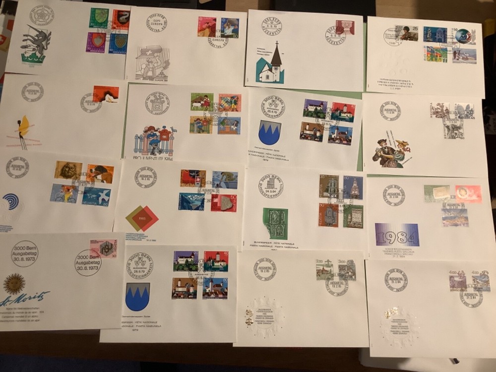 Switzerland postal  covers  16  items Ref A2165