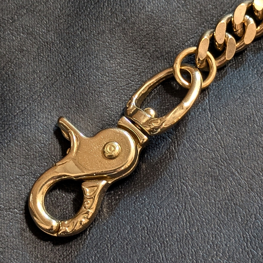 Heavy duty Solid brass Wallet chain Handmade in Japan WGK