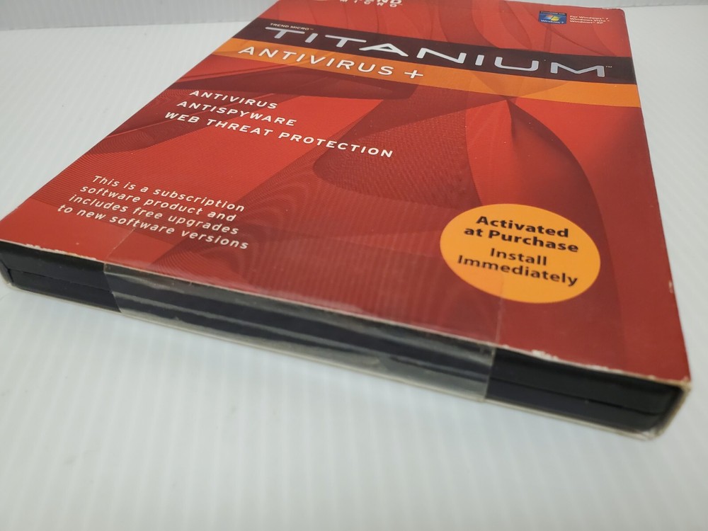 Trend Micro Titanium Antivirus Software + Antispyware Web Threat Protection NEW
