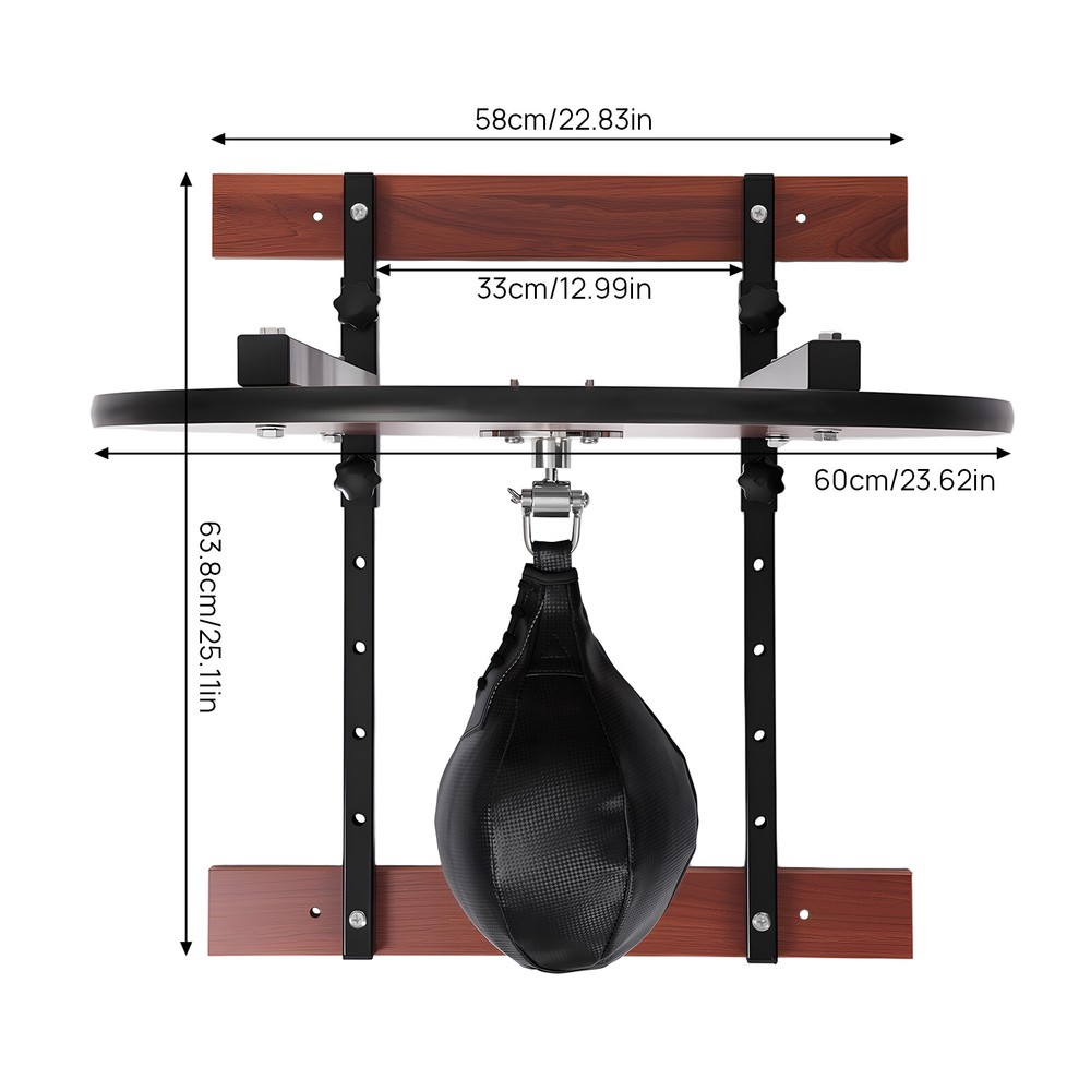 Speed Bag Platform Kit Adjusting Brackets Heavy Duty Boxing Training Equipment