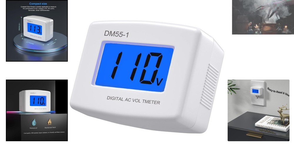 Precision 80-300V Digital Voltmeter with Adjustable Settings for Safe Appliances