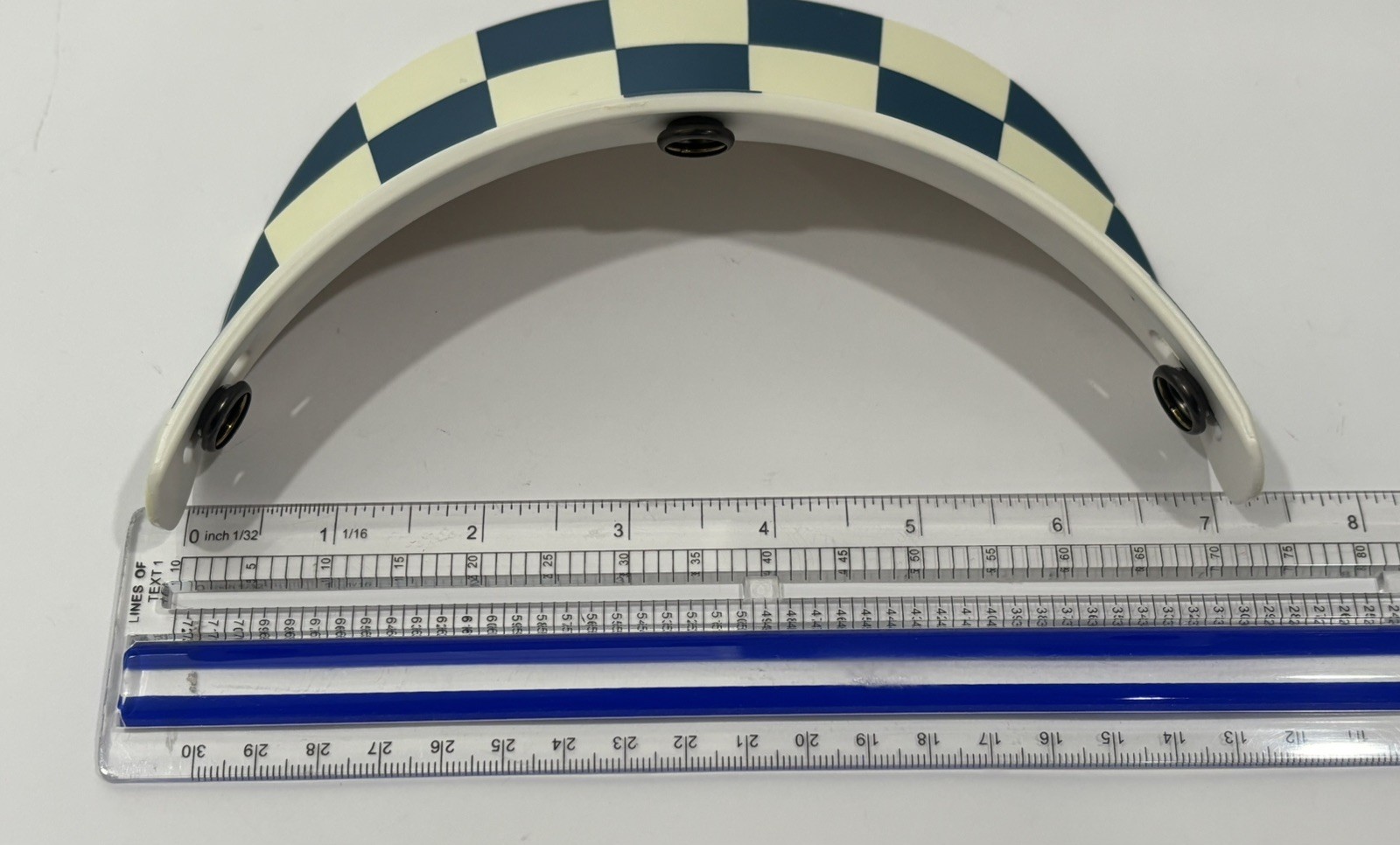 3-SNAP VISOR SUNSHIELD FOR OPEN FACE HELMETS CHECKERS