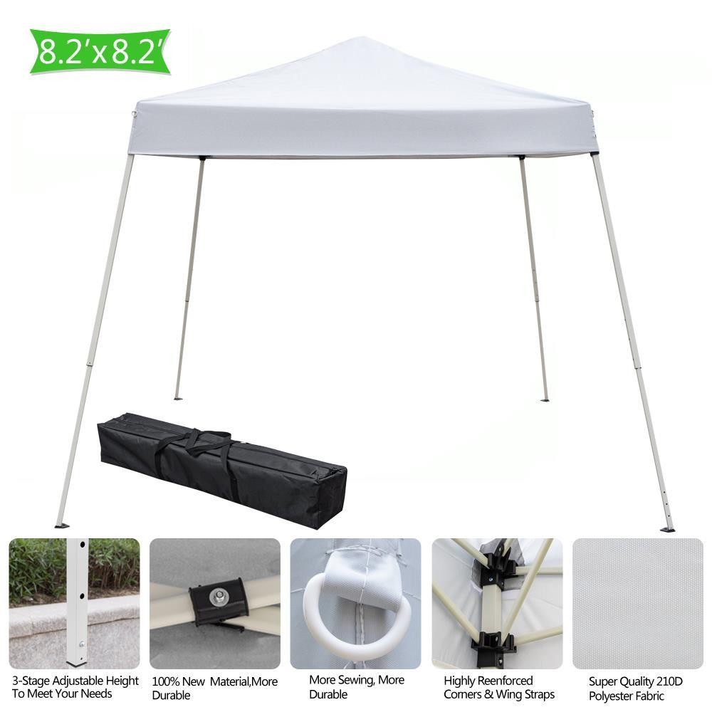 6x6/8x8 ft CanopyTent Pop-Up Gazebo Waterproof Outdoor Beach Sunshade Party
