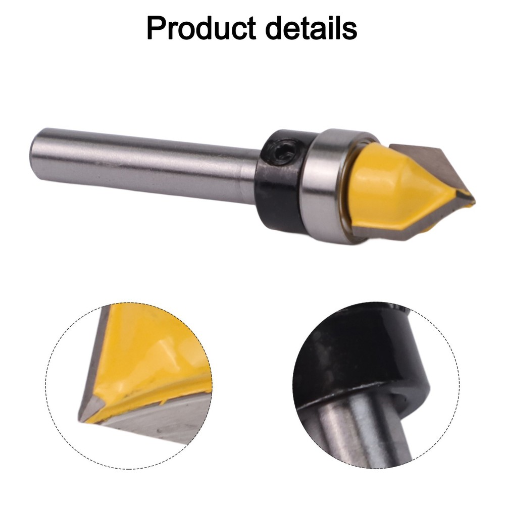 High Efficiency Router Bits 14inch V Groove Bit Designed for Professional Use