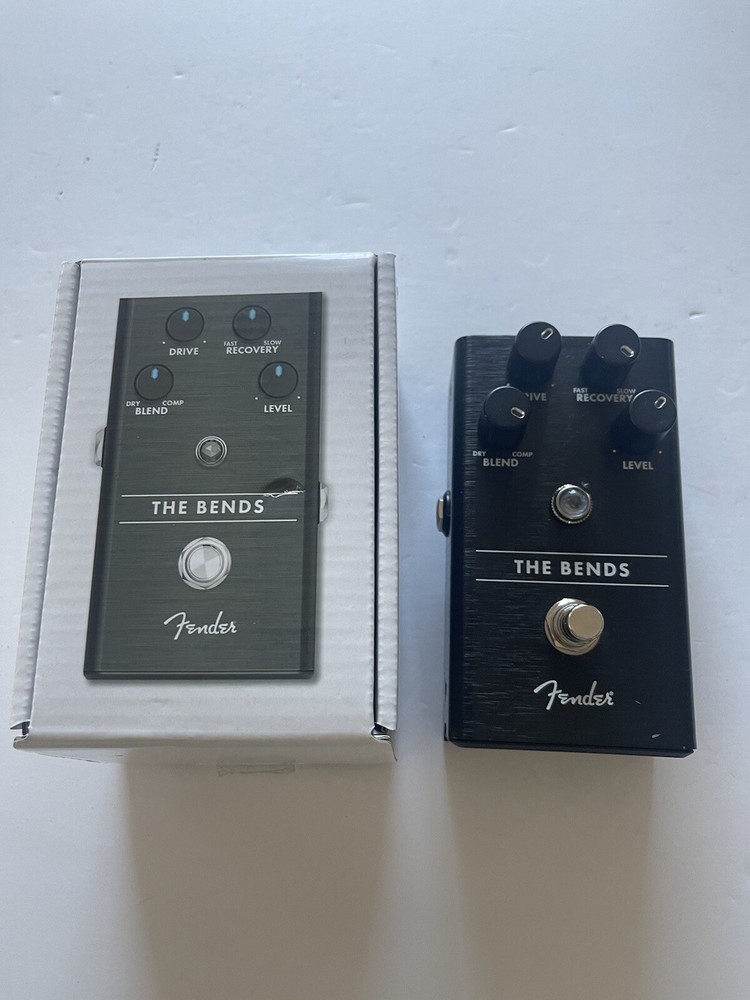 Fender The Bends Compressor Compression Guitar Effect Pedal + Original Box