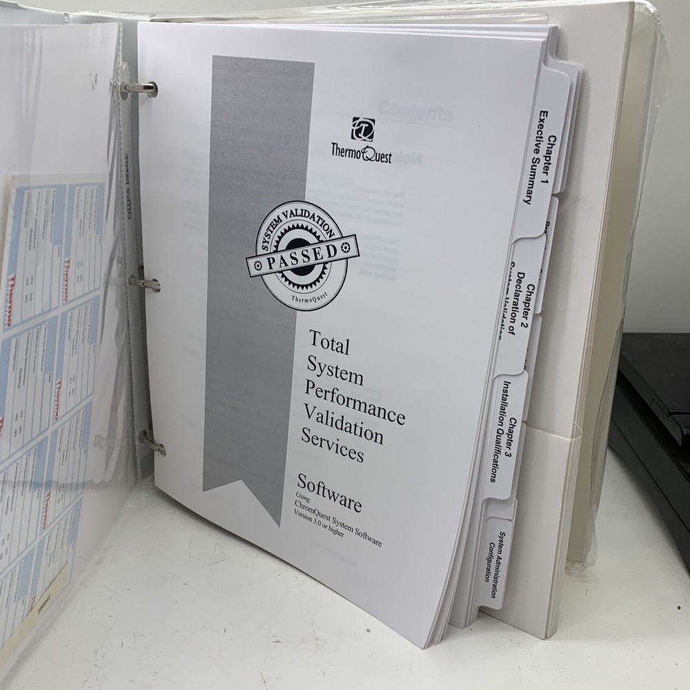 Thermoquest Total System Performance Validation Service for ChromeQuest Software