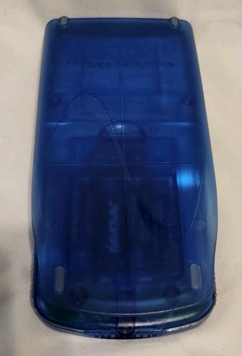 Texas Instruments TI-83 Plus Silver Edition Graphing Blue CalculatorTested Works