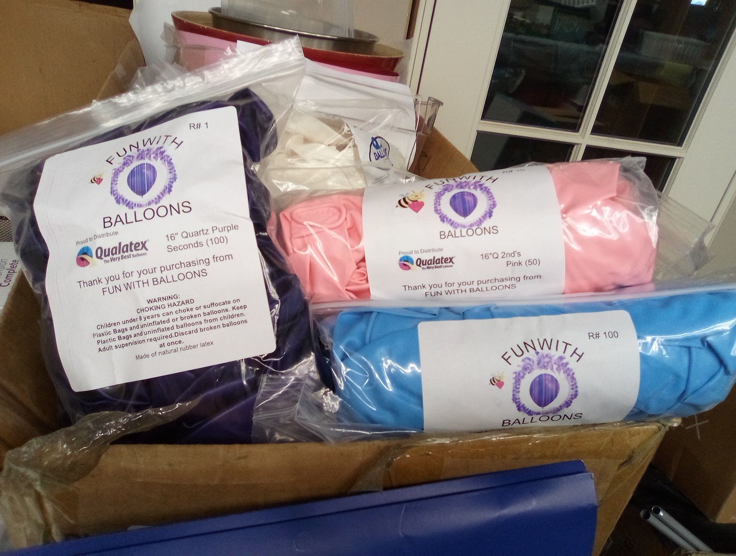 Qualatex 16" 2nds, Slight Color Run(4 bags Of 100ct)=400Ballloons U-pic Colors