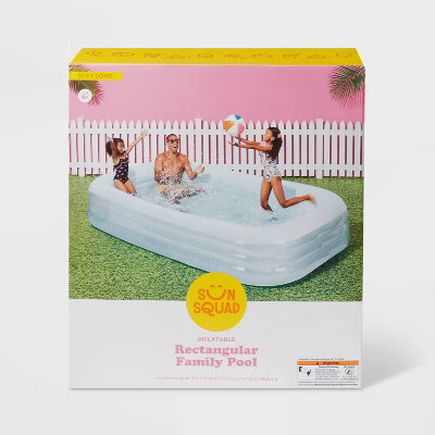 Sun Squad Inflatable Pool Above Ground Kids Outdoor Ages 6+ 6' x