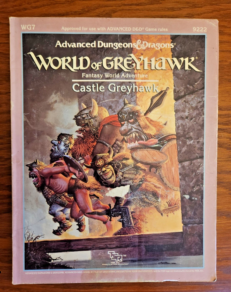WG7 Castle Greyhawk adventure module D&D TSR Basic Dungeons Dragons BECMI 1988