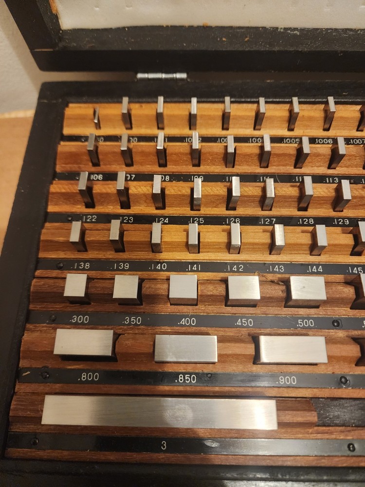 Complete Precise 81 Piece Rectangular Gage Block Set Grade AS-2 (B) - 100-810