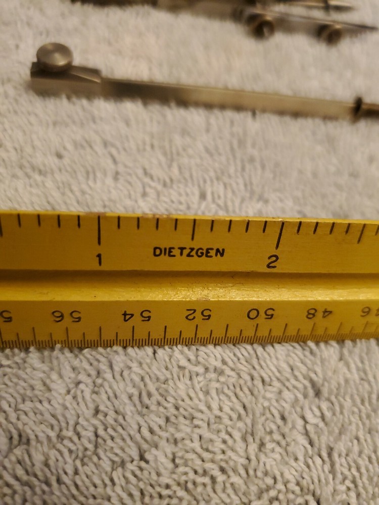 Assortment Of Drafting/measuring Tools From An Auction