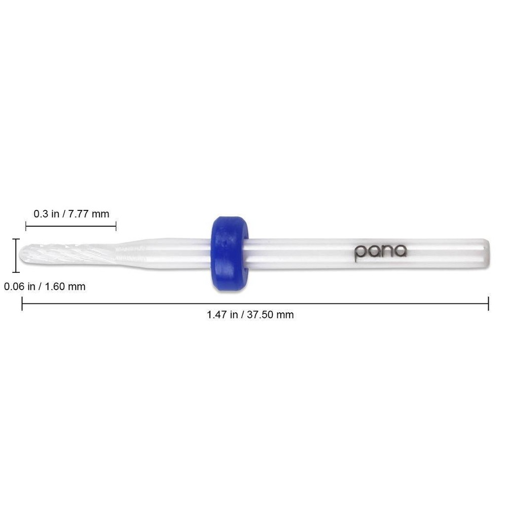 Professional USA High Quality Ceramic White Round Bit Nail Drill Medium Grit