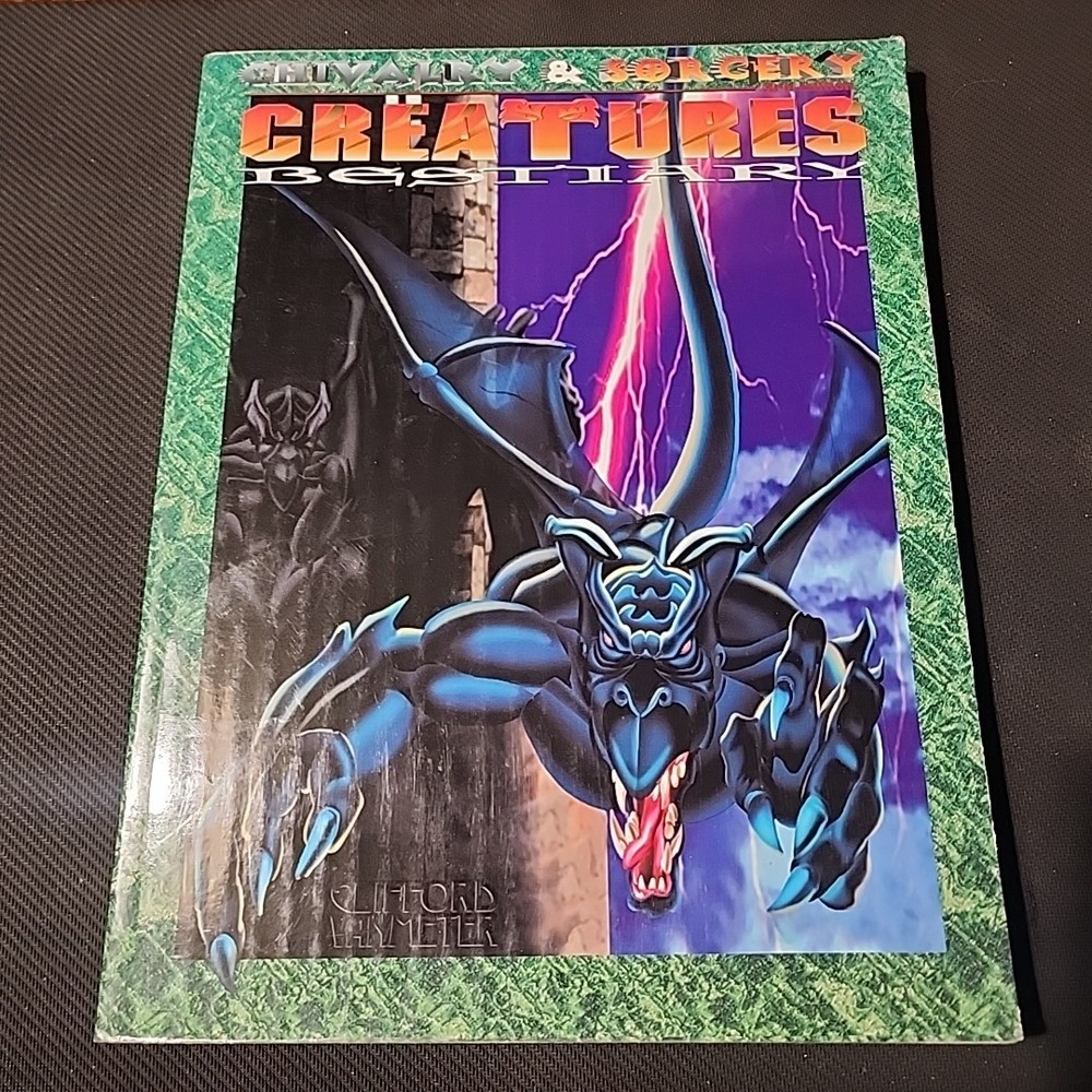 Chivalry and Sorcery Creatures Bestiary 3rd Edition Hardback Excellent