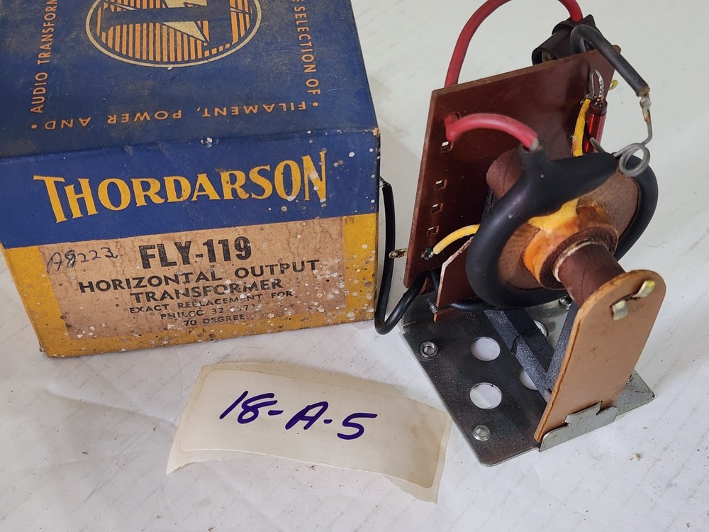 Vintage Thordarson FLY-119 Horizontal Output Transformer