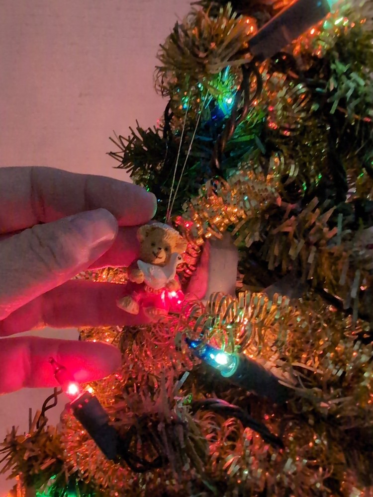 25" Mini Lighted Christmas Tree with Ornaments