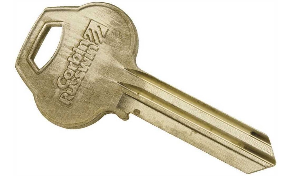Single Section Standard Bow Key Blanks, Nickel Plated