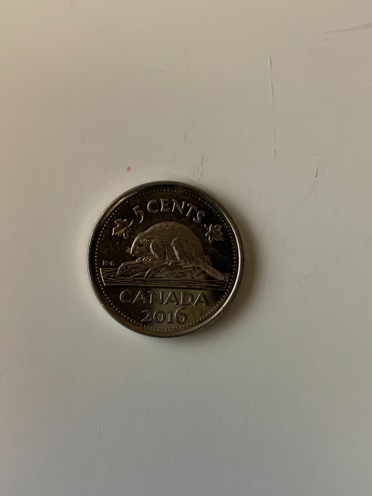 2016 Canada 5 canadian cents coin