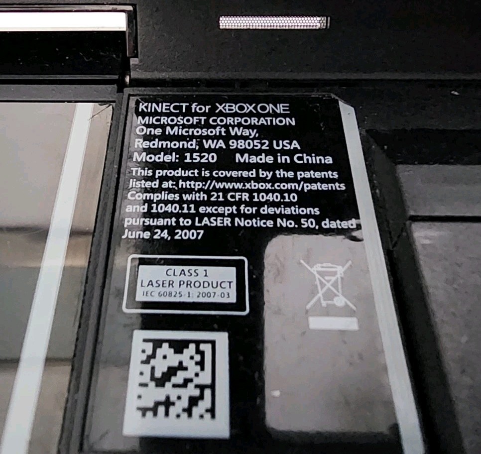 Xbox One Kinect Sensor Model 1520 Motion Camera Voice Control Tested