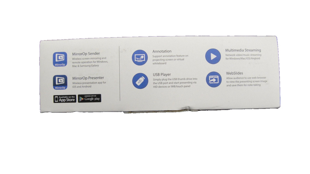 New WePresent WiPG-2000S Wireless Interactive Presentation System W/Antennas