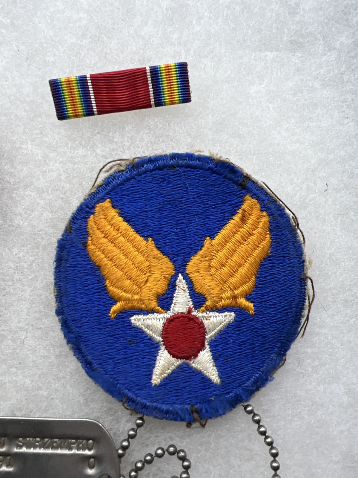 WW2 US Army Air Force Dog Tag Lot Massachusetts Vet (FF370