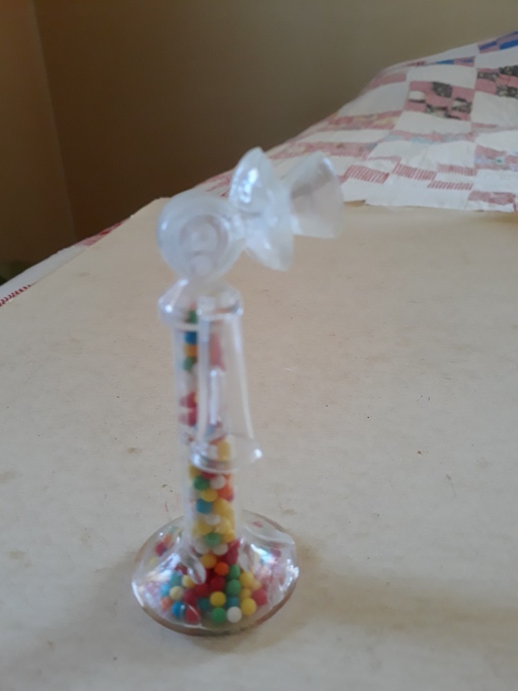 Vtg Figural Candy Container - Old Telephone with Candy Inside