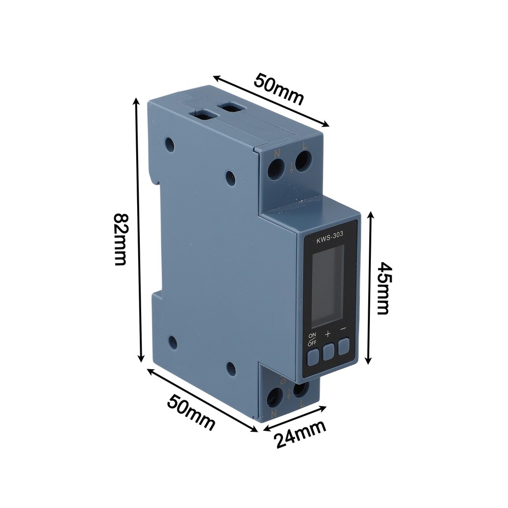 DIN Rail Compatible KWS303 Multifunctional Power Meter for Efficient Use